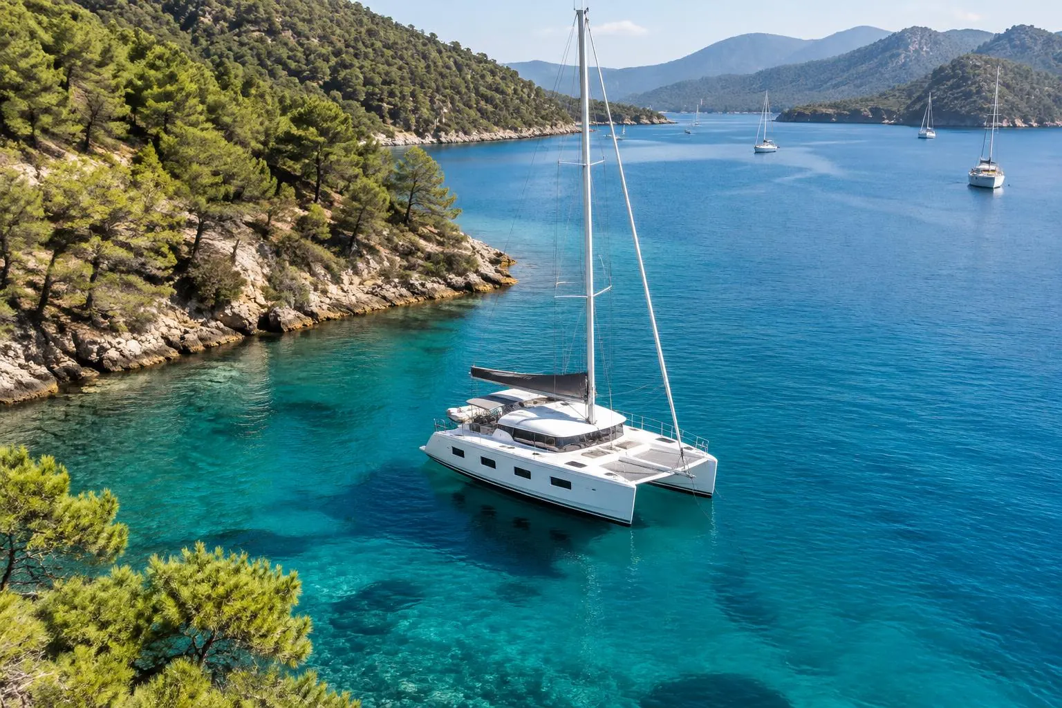 Location catamaran Illustration IA — Turquie